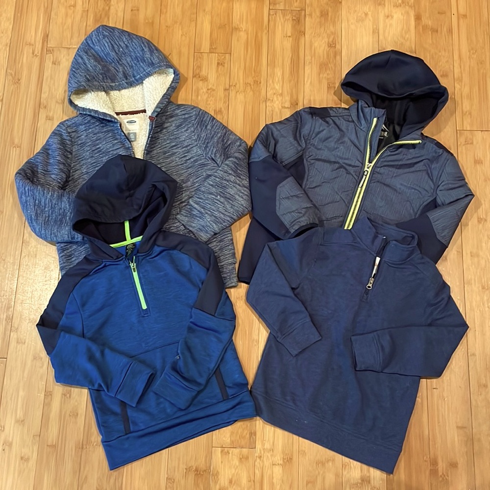 4 pc Boys Jacket/Hoodie Lot - sz 6/7